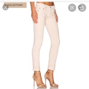 Rag & Bone The Dre skinny light peach jeans 27